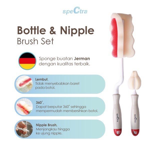 Spectra Bottle & Nipple Brush Set - Spectra